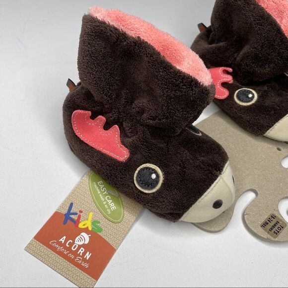Acorn Moose Raindeer Baby Booties NWT 18-24 Mon - Picture 2 of 10